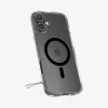 Spigen Ultra Hybrid (MagFit) mobiiltelefoni ümbris Kate Must Läbipaistev iPhone 16 Plus jaoks