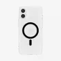 Spigen Ultra Hybrid (MagFit) mobiiltelefoni ümbris Kate Must Läbipaistev iPhone 16 Plus jaoks