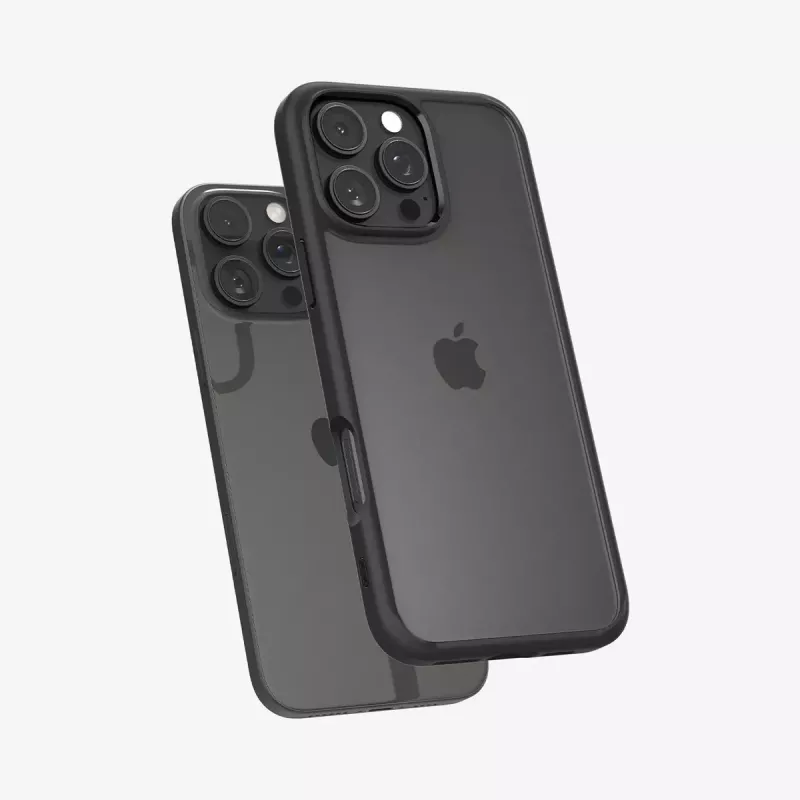 Spigen Ultra Hybrid mobiiltelefoni ümbris Kaan Must iPhone 16 Pro jaoks