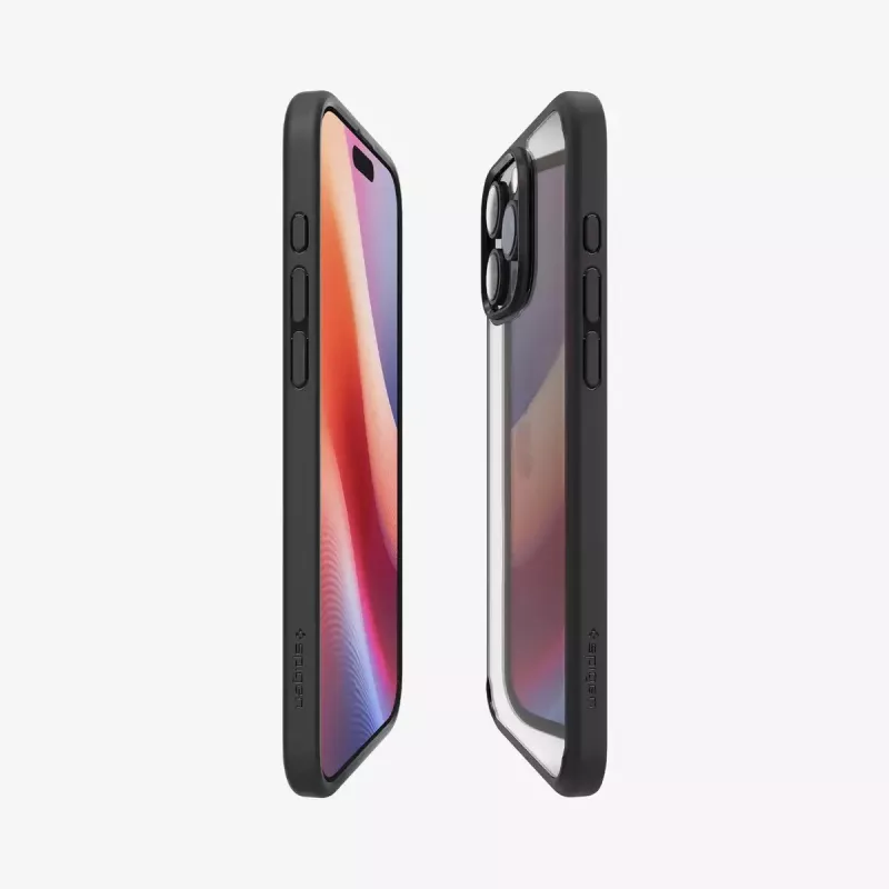 Spigen Ultra Hybrid mobiiltelefoni ümbris Kaan Must iPhone 16 Pro jaoks