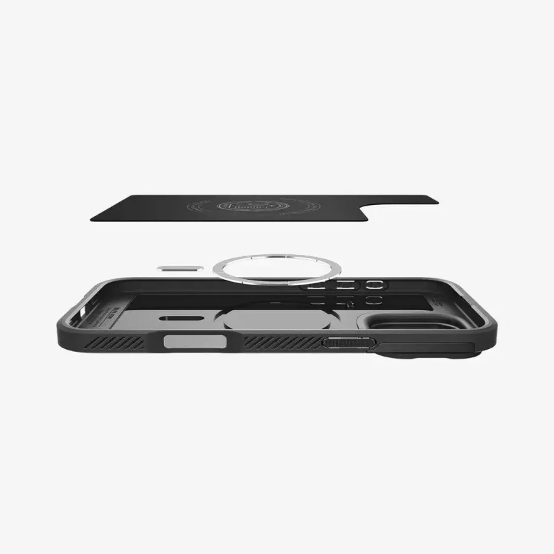 Spigen Optik Armor mobiiltelefoni ümbris Must iPhone 16 Pro jaoks