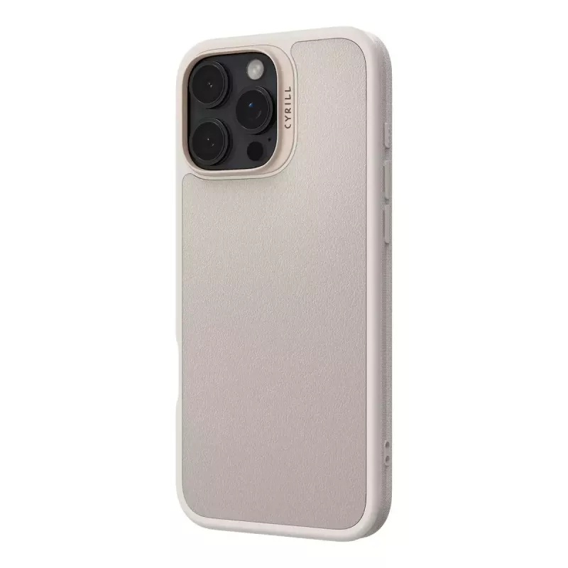 Ümbris CYRILL Kajuk Mag ümbris iPhone 16 Pro Max kreem monokromaatiline