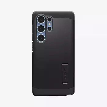Spigen Galaxy S25 Ultra Tough Armor AI must töölaua tugijalg