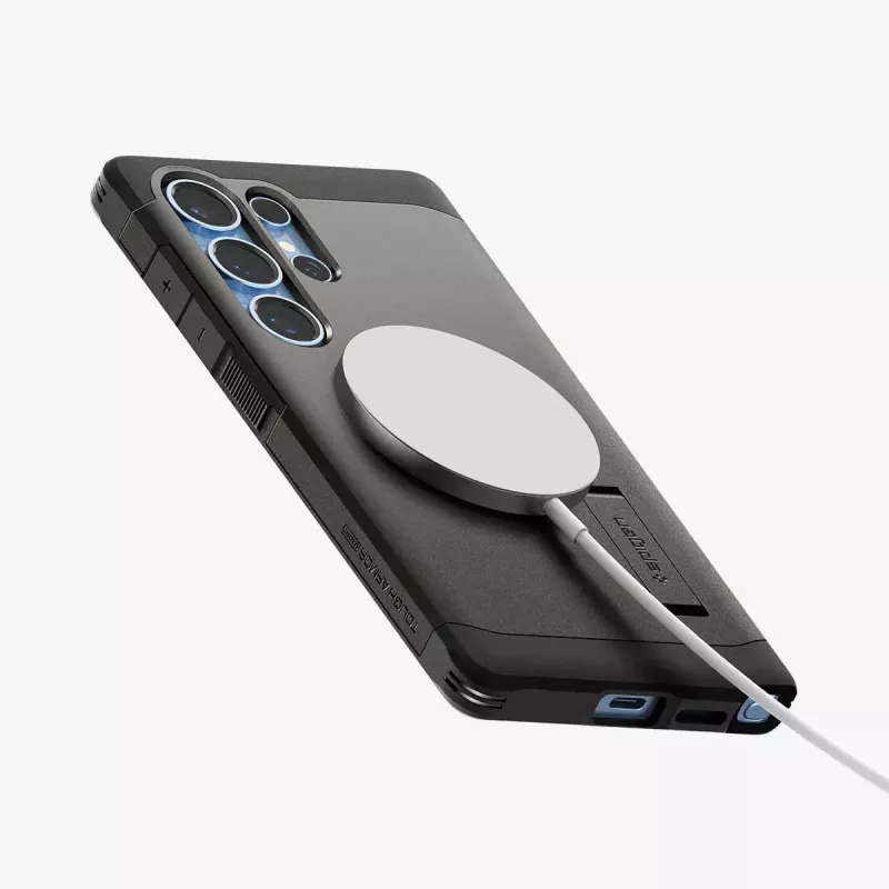 Spigen Galaxy S25 Ultra Tough Armor AI kate, Gunmetal Monochromatic