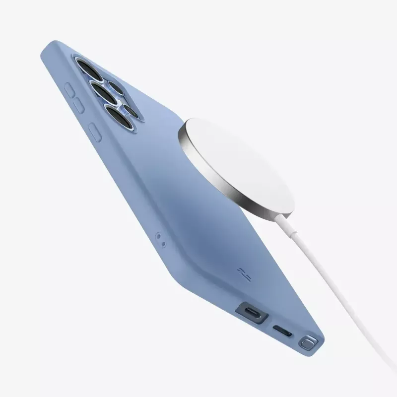 Ümbris Spigen Galaxy S25 Ultra Silicone Fit MagFit Safiirsinine