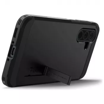 Kaitsev telefonikott Spigen Tough Armor Samsung Galaxy A36 5G-le — kahekihiline, must