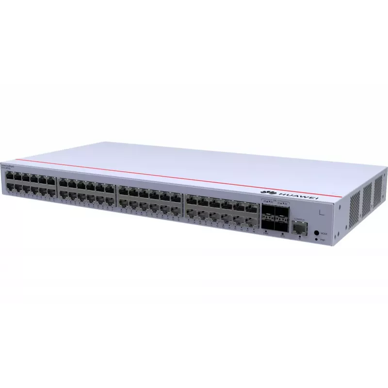 Switch HUAWEI CloudEngine S310-48T4S — 48x Gigabit Ethernet (10/100/1000), 1U, RJ-45 konsooliport, hall