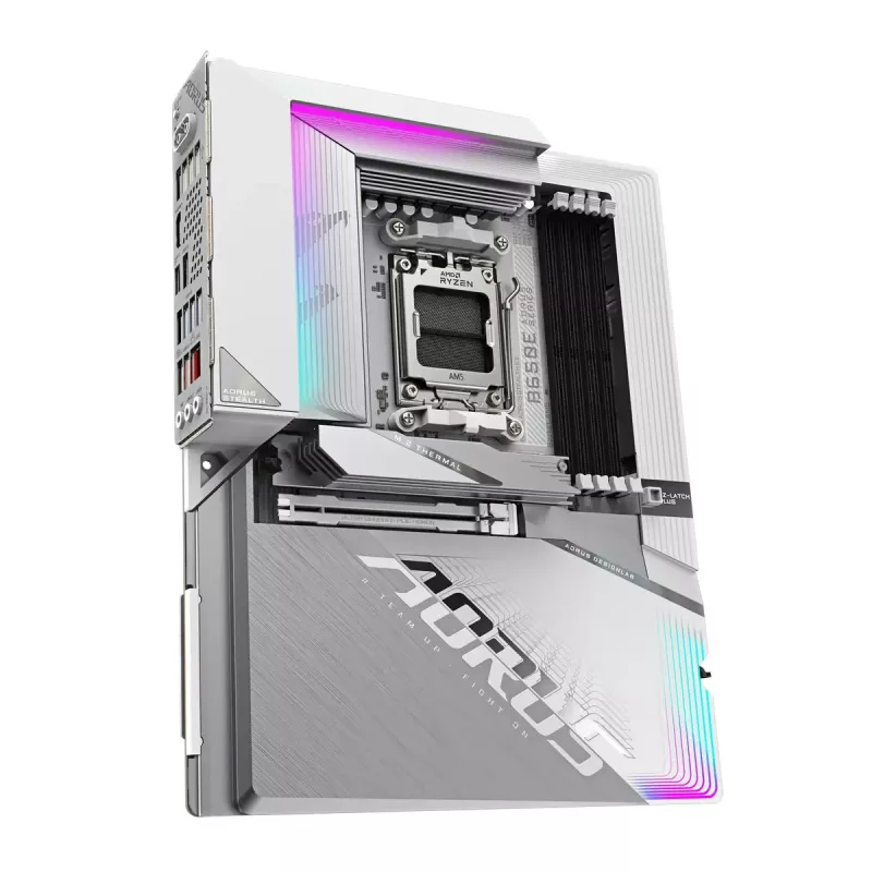 Emaplaat GIGABYTE B650E AORUS STEALTH ICE, AMD B650E, pesa AM5, ATX