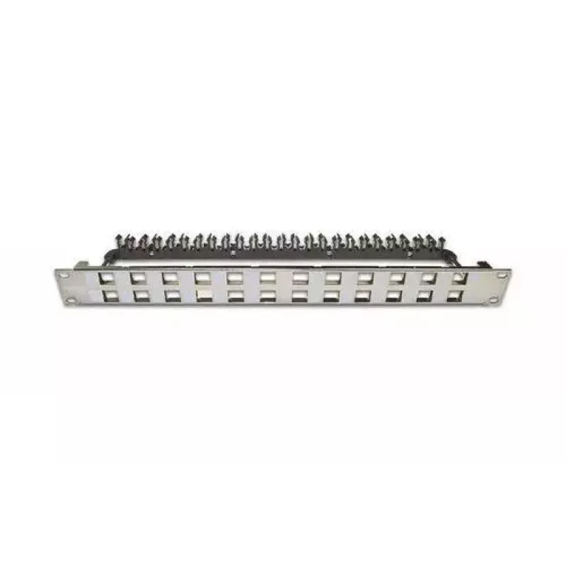 Patch Panel 1U Wirewin WKS PANEL 24 NICKEL õhuke