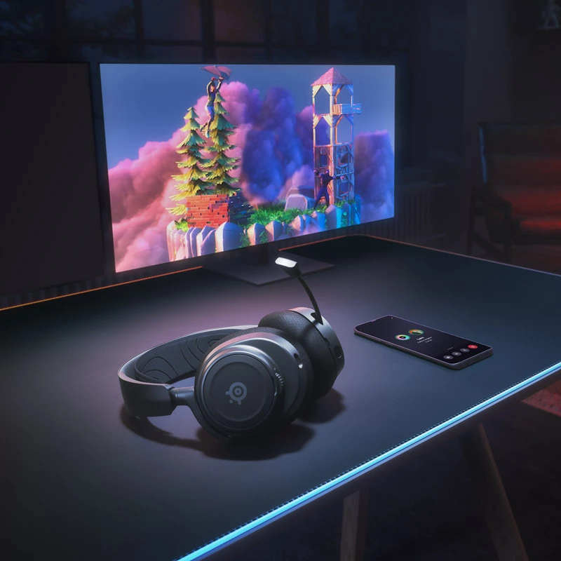 Steelseries Arctis Nova 7 Peakomplekt Juhtmevaba peapael Mängimine USB USB-C Bluetooth Must