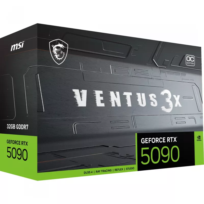 MSI VENTUS GEFORCE RTX 5090 32G 3X OC graafikakaart NVIDIA 32 GB GDDR7