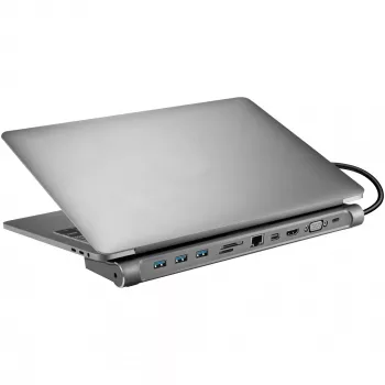 SANDBERG USB-C dokijaam HDMI DP VGA SD USB USB-C