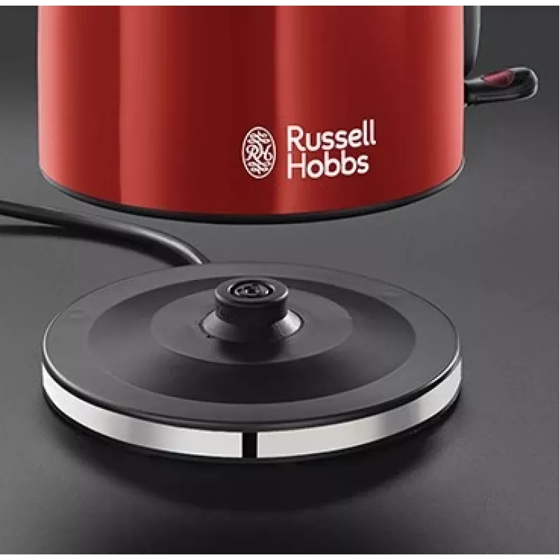 Russell Hobbs 20412-70 elektriline veekeetja 1,7 L must, punane, roostevaba teras
