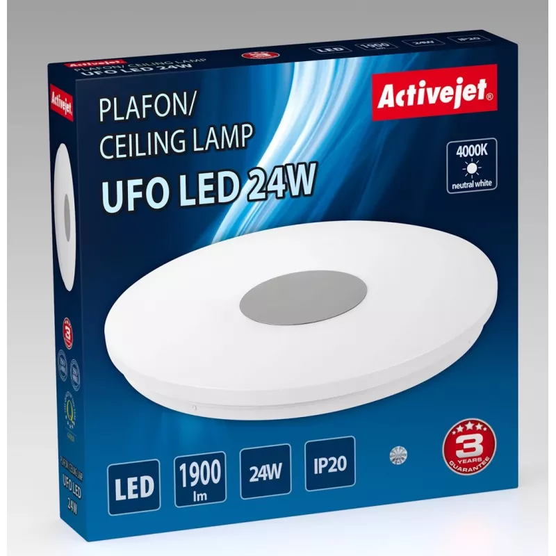 Modern LED laeplafoon Activejet UFO LED 24W