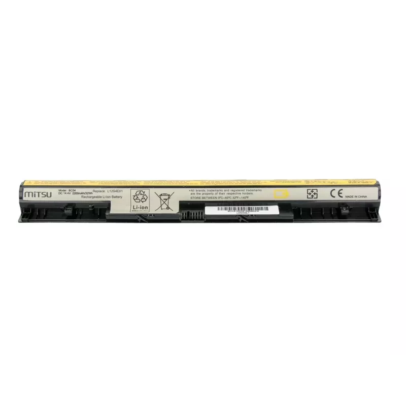 Aku Lenovo IdeaPad G500s, G510s, Z710 jaoks, 2200 mAh (32 Wh), 14,4–14,8 V