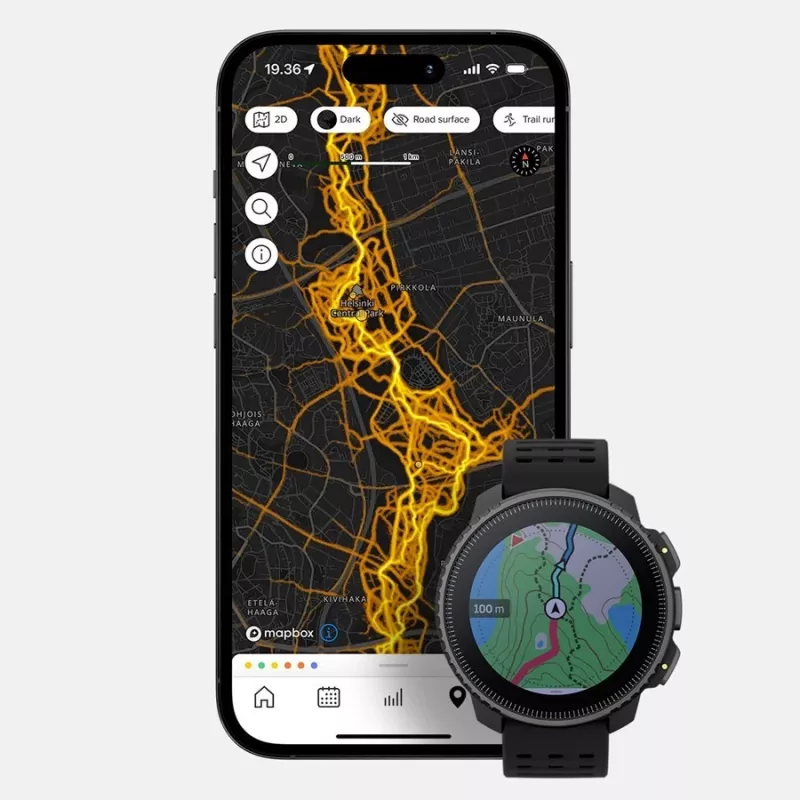 Suunto SS050862000 nutikell / spordikell 3,56 cm (1.4) punktmaatriks 49 mm 280 x 280 pikslit puutetundlik ekraan must GPS (satelliit)
