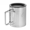 Helikon Termokruus kaanega 250 ml Hõbedane, Must