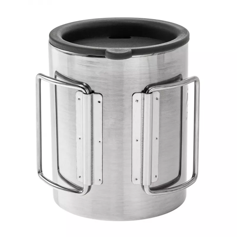 Helikon Termokruus kaanega 250 ml Hõbedane, Must