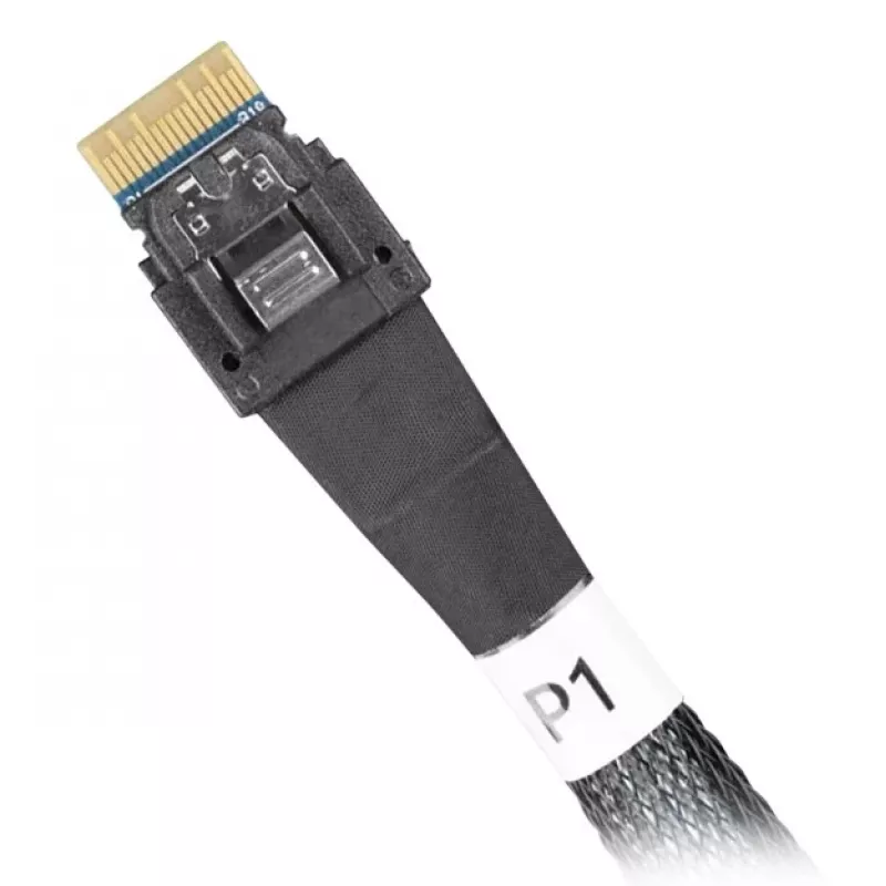 ICY DOCK - SlimSAS 8i SFF-8654 kuni 2x SlimSAS 4i SFF-8654 kaabel - 0,5 m