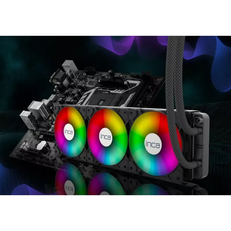 INCA ISS-03XN CPU VEDELIKJAHUTI 3 x 120 mm PWM-ventilaator