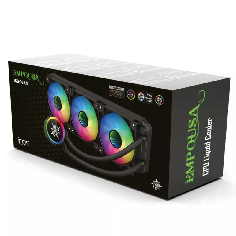INCA ISS-03XN CPU VEDELIKJAHUTI 3 x 120 mm PWM-ventilaator