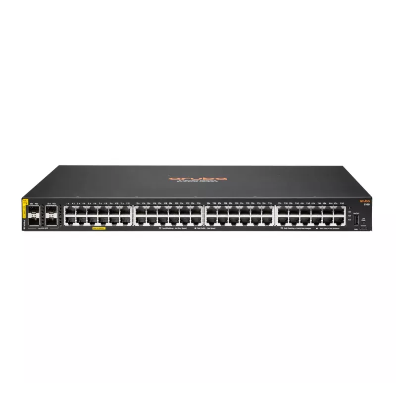 HPE Aruba Networking CX 6100 48G Class4 PoE 4SFP+ 740W Switch - Lüliti - L3 - hallatav - 48 x 10/100/1000 (PoE+)