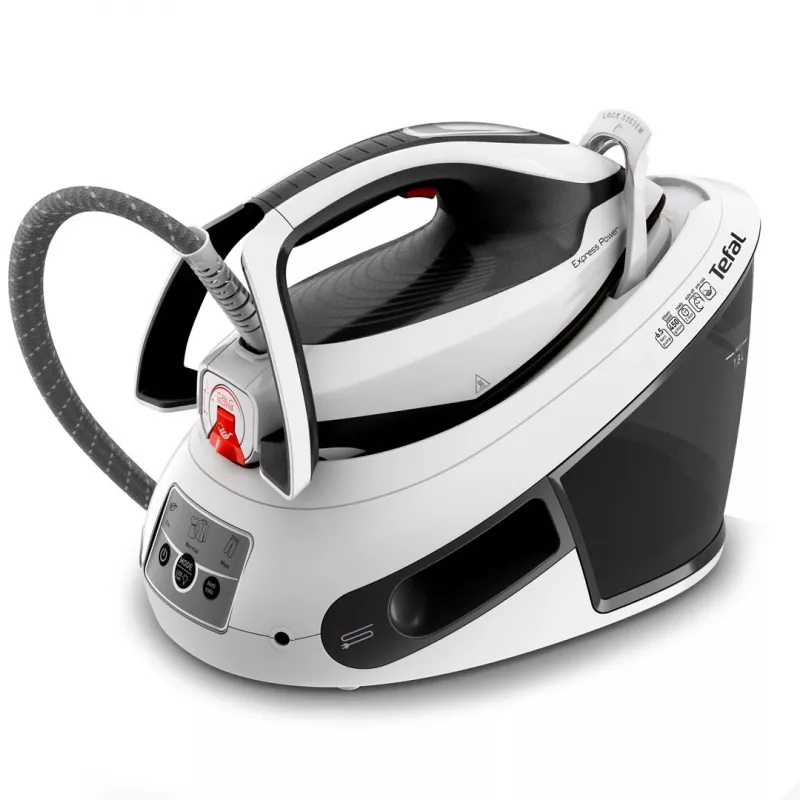 Tefal Express Power SV8130 2800 W 1,8 L Durilium AirGlide Autoclean tallaplaat must, valge