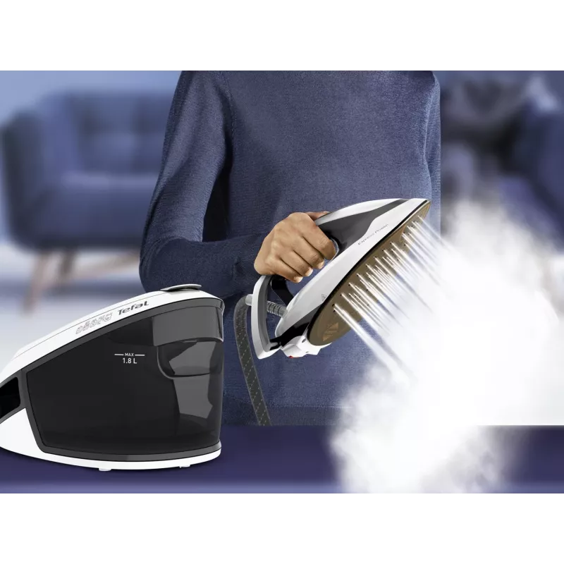 Tefal Express Power SV8130 2800 W 1,8 L Durilium AirGlide Autoclean tallaplaat must, valge