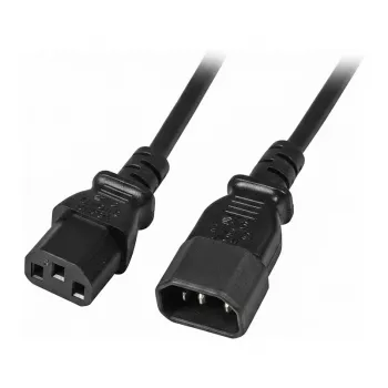 EFB-Elektronik IEC toite pikenduskaabel C14 180° - C13 180°, must, 0,5 m, 3 x 0,75 mm² Tootja: EFB Elektronik (EK503.0,5)