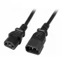 EFB-Elektronik IEC toite pikenduskaabel C14 180° - C13 180°, must, 0,5 m, 3 x 0,75 mm² Tootja: EFB Elektronik (EK503.0,5)