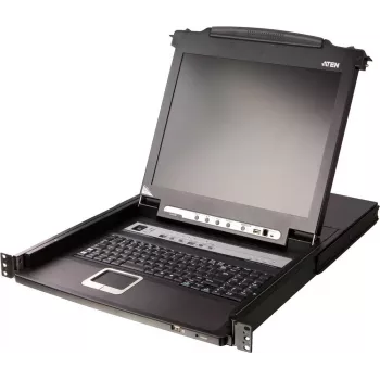 ATEN CL5708MW FR KVM-lüliti 8 pordiga 17,3-tolline LCD-ekraan SingleRail PS/2-USB VGA