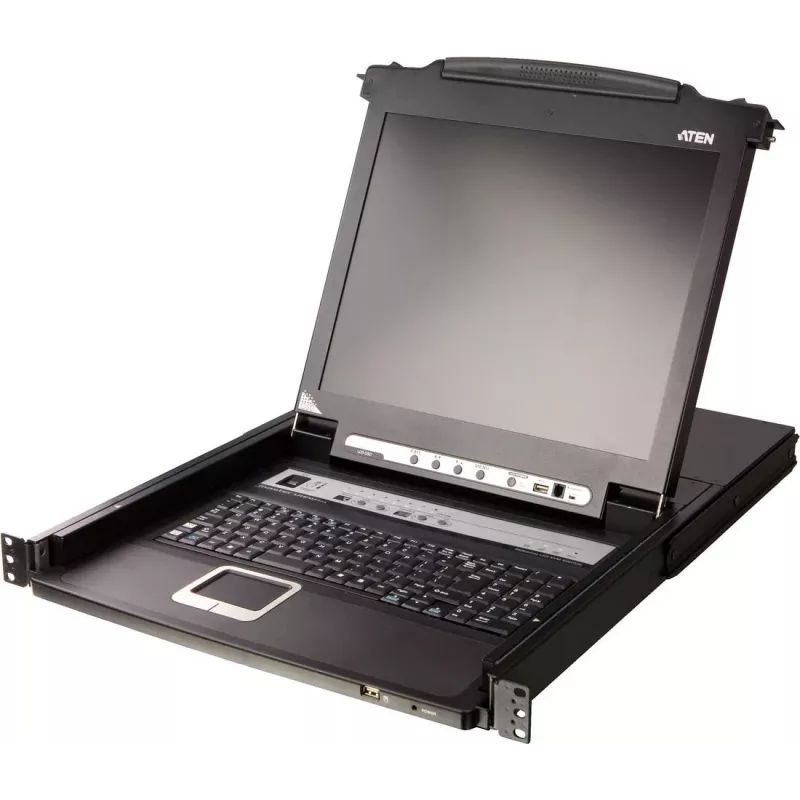 ATEN CL5708MW FR KVM-lüliti 8 pordiga 17,3-tolline LCD-ekraan SingleRail PS/2-USB VGA