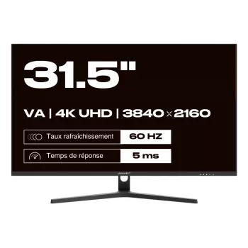 JAPANNEXT 4K UHD Monitor 80 cm (31,5) 3840x2160 Pixel,VA Panel, 5 ms, 60 Hz, AMD FreeSync, HDMI, DisplayPort (JN-V315UHDR)
