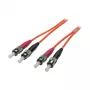 EFB-Elektronik Duplex Jumper ST-ST 62,5/125µ, OM1, LSZH, oranž, 3,0 mm, 1 m Tootja: EFB Elektronik (O6023.1)