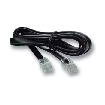 EFB-Elektronik modulaarkaabel must, 2 x RJ10 (4/4) pistik, 1:1, 0,5 m