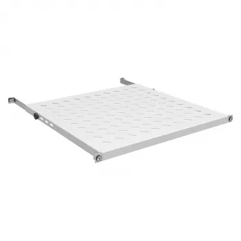 19-tolline fikseeritud riiul (0,5U) EFB Elektronik 19-tollisele rack'ile, sügavus 350–450 mm, koormus 70 kg, 600 mm kapi jaoks, RAL7035