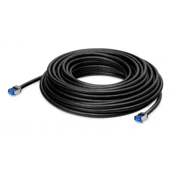 LANCOM - Võrgukaabel - RJ-45 (M) to RJ-45 (M) - 30,0m - 6,5 mm - S/FTP - CAT 6a - välistingimustesse - Must (61337)