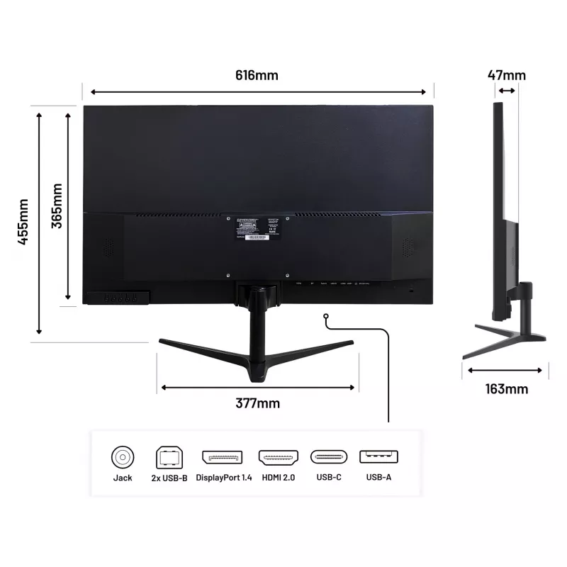 JAPANNEXT JN-IPS27WQHDR-C65W 16:9 HDMI/DP WQHD - lameekraan (TFT/LCD)