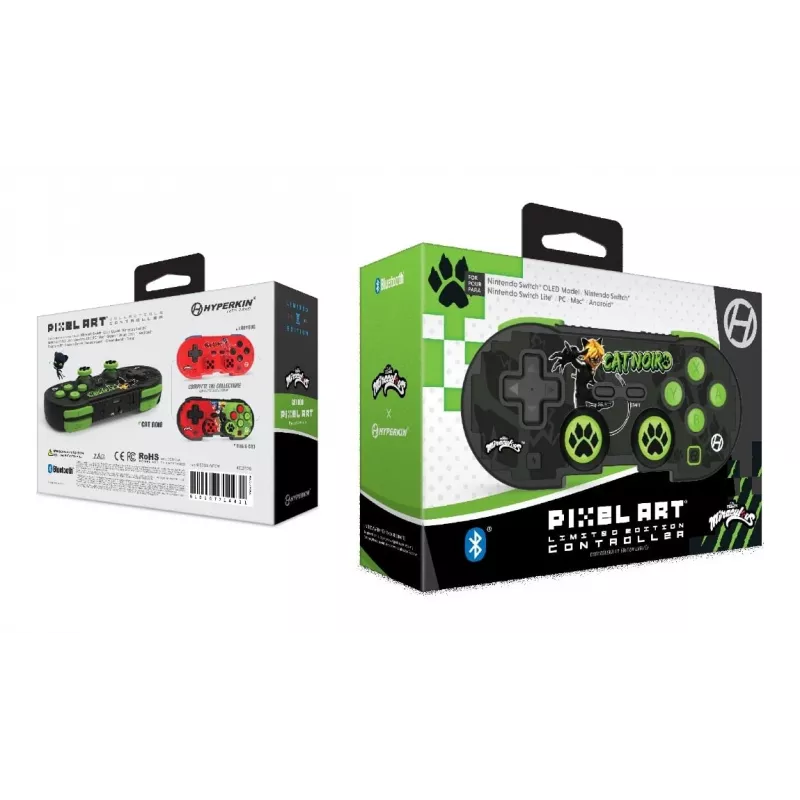 Hyperkin M01328-MTCN, mängupult, Android, MAC, Nintendo Switch, Nintendo Switch OLED, PC, iOS, Valikunupp, Start-nupp, Juhtmevaba, Bluetooth, 9 m