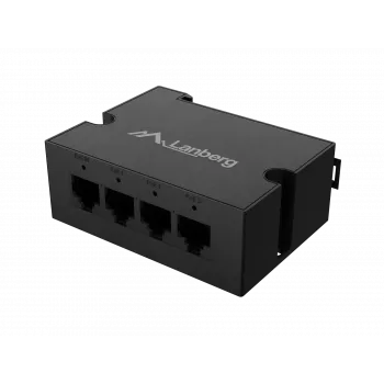 Lüliti Lanberg DIN-GE4-BT-90W 1XIN 3XOUT 1GB POE Extender Gigabit Ethernet Din Rail BT 90W