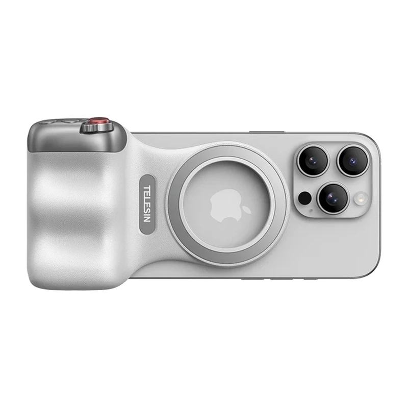 TELESIN Magnetic MagSafe haardetugi Bluetooth kaugjuhtimispuldiga iPhone'ile / P5-mp-001wh