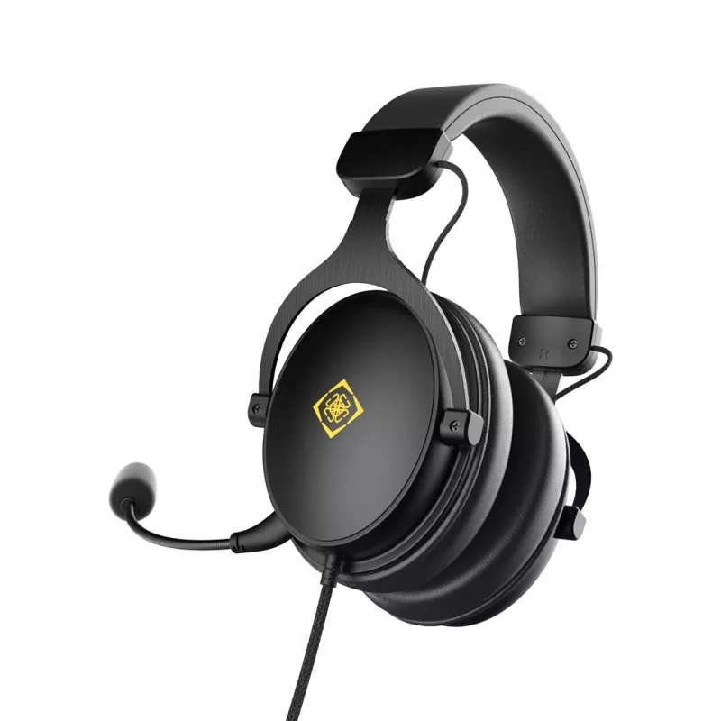 Deltaco GAM-190 Gaming Headset Proteinleder 3,5 mm Kabel schwarz