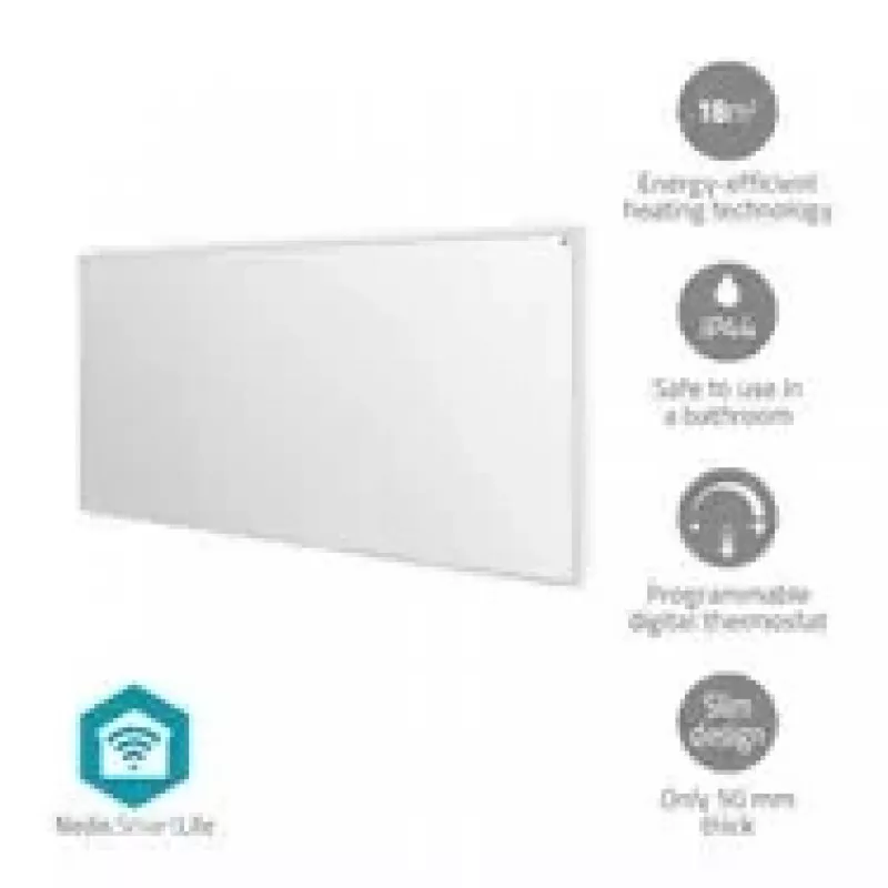 Nedis SmartLife HTIP700WTW infrapuna-küttepaneel, 700 W, valge