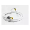 Antennikaabel SmartFLEX, IEC/koaksiaal-pistik ja -pesa, kullatud, neljakordne varjestus, varjestusaste 120 dB, valge, 1,5 m, Good Connections® (GC-M2042)