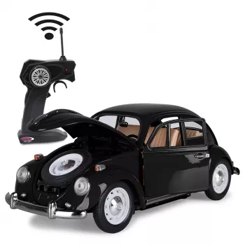 Jamara VW Beetle RC Diecast 1:18 must 27 MHz - kaugjuhitav elektriline RC-auto