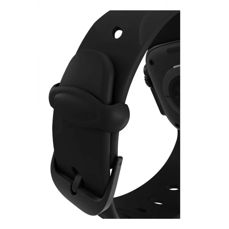 Decoded Silicone Ares Splice Band - silikoonrihm Apple Watch 44/46/49 mm jaoks (must)