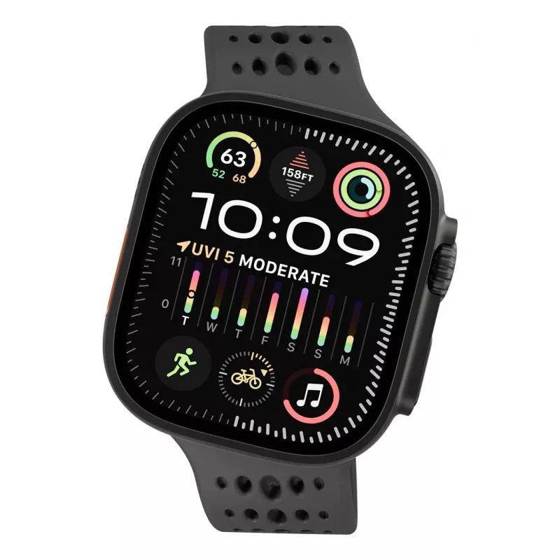 Decoded Silicone Ares O Band - silikoonrihm Apple Watchile 44/46/49 mm (must)