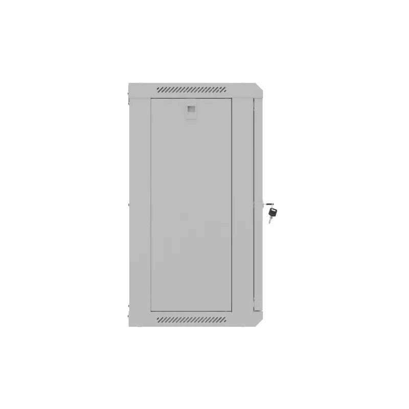 Seinale paigaldatav 19-tolline 12U 540x350 hall klaasuksega riiulikapp (lamepakend)