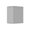 Seinale paigaldatav 19-tolline 12U 540x350 hall klaasuksega riiulikapp (lamepakend)
