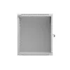 Seinale paigaldatav 19-tolline 12U 540x350 hall klaasuksega riiulikapp (lamepakend)